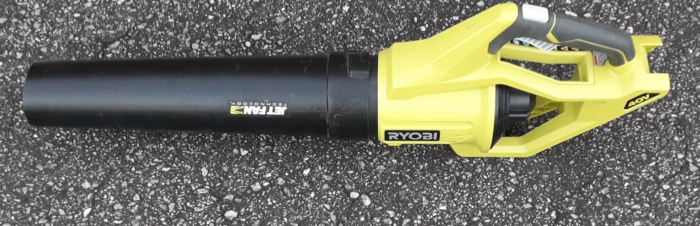 Ryobi 40-volt Jet fan leaf blower tool only