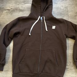 Undefeated Brown Zip Up Hoodie