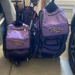 Baseball Rolling Backpacks