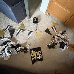 Mr Onederful Birthday Banner Set