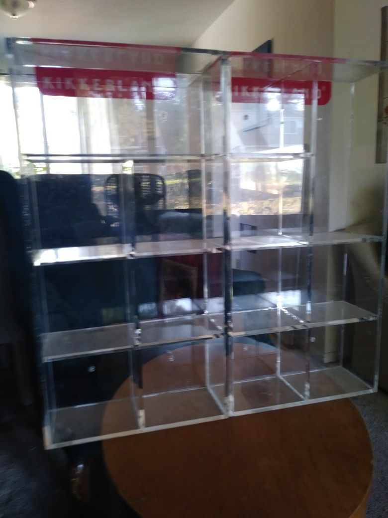Kikkerland acrylic display case 24 inches by 10 inches by 4 inches deep