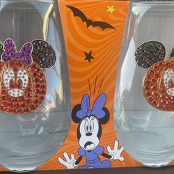 Disney Halloween Wine Glasses
