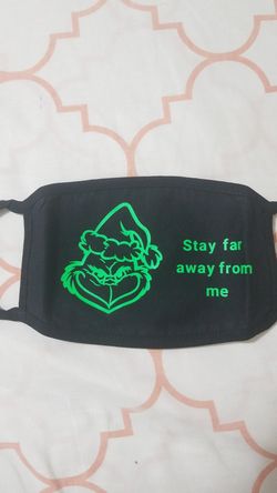 Mascarilla para los Grinch de la navidad.