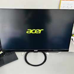 acer 23.8” Full HD 1920 x 1080 IPS Zero Frame Monitor - 178° Wide View Angle - HDMI DVI R240HY bidx