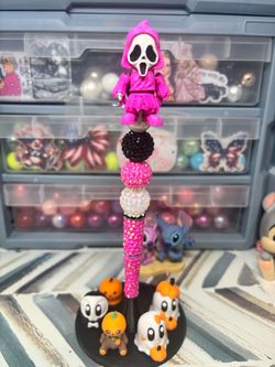 Halloween pen-Pink Ghost Face