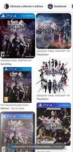 playstation 4 dissidia final fantasy ps4 ps5 video game