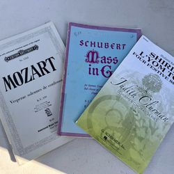 Sheet Music Mozart, Schubert, Clurman