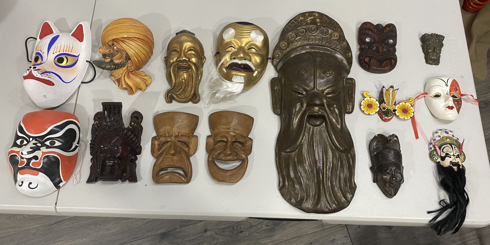 Antique Vintage Masks x15 (PERFECT CONDITION ON MOST)