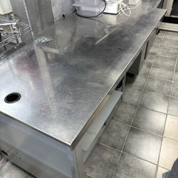 Stainless steel table