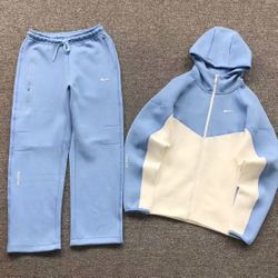 Nike NOCTA Tracksuit (Drake Collab) – Blue/White, All Sizes