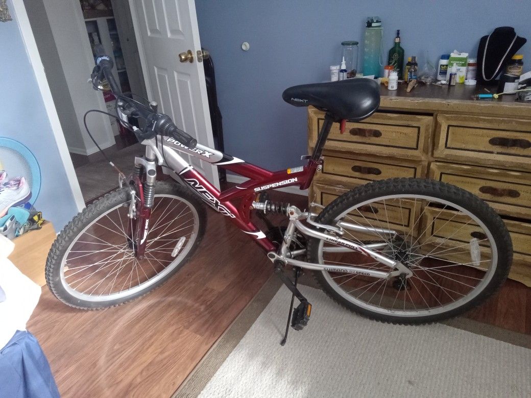 Next Power X Sport Shock Suspension 18 Speed Bike