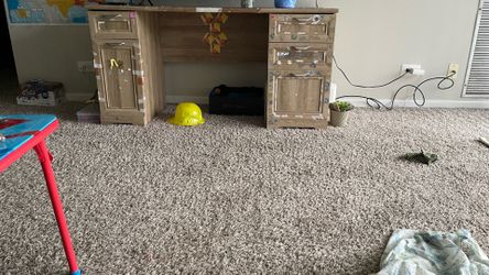 Heavy wood table