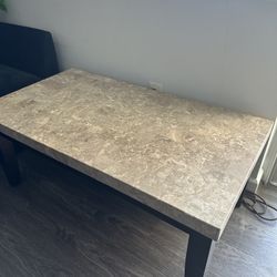 Real Marble Coffee Table With Two Matching End Tables