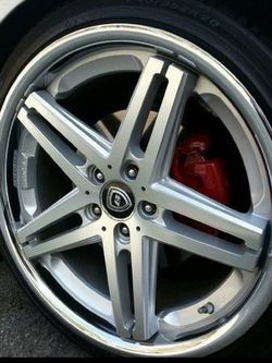 20 INCH CHROMW LEXANI R FIVE WHEELS ONLY