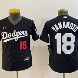 WOMEN'S and KID'S  LOS ANGELES DODGERS YAMAMOTO BASEBALL JERSEY 