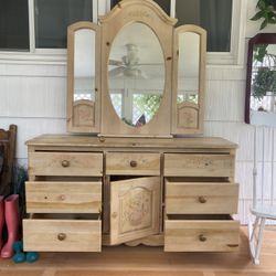 Country Dresser and mirror