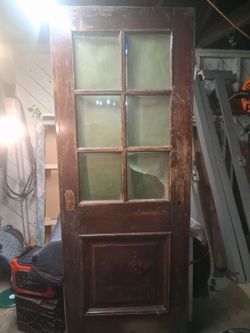 vintage 6 panel entry door