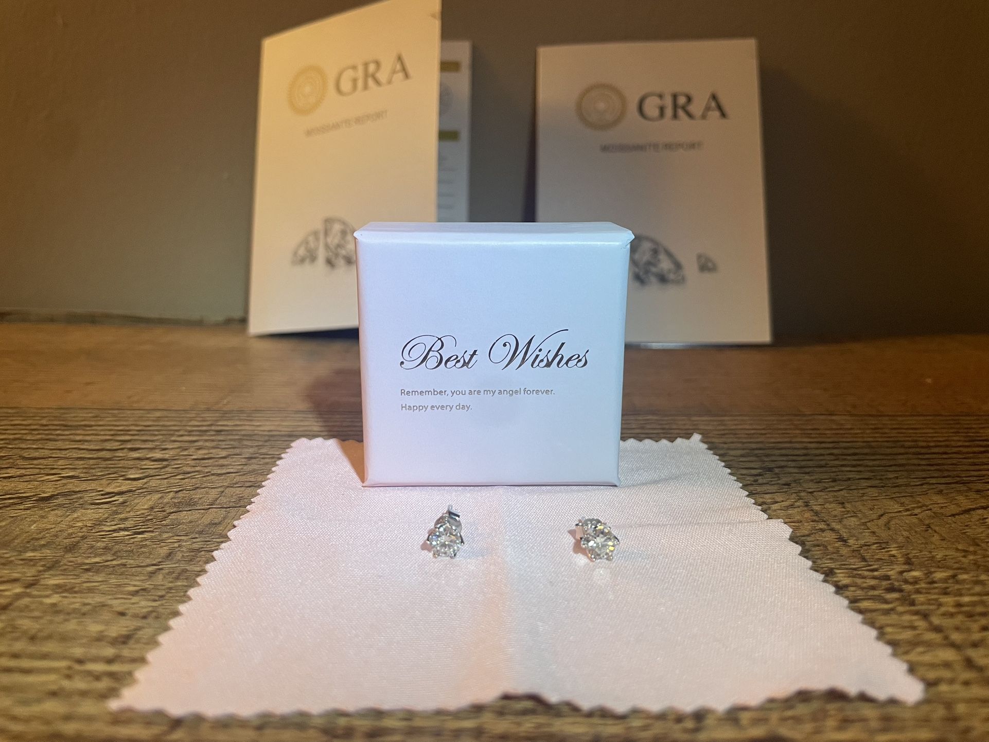 Moissanite Diamond Earrings