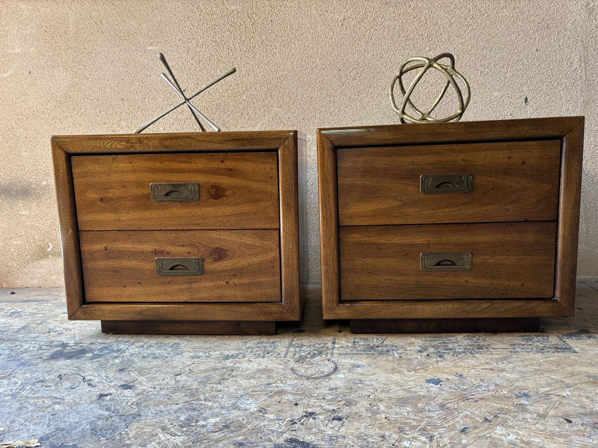 Gorgeous mid century pair of nightstands