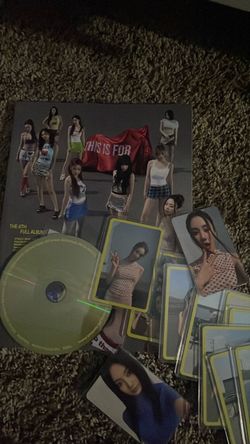 3 girl groups photo cards, books, and cds