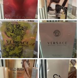 Many Name-brand Women’s Perfumes For Sale .. Versace, Gucci, St.Ives, Lancome, Chanel, Armani