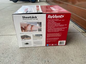 Brand New ReVent SheetLock Bathroom Ventilation Fan