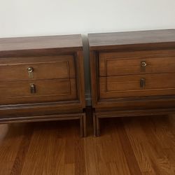 Vintage American Martinsville Asian Danish Midcentury Modern Nightstands End Tables 1960s