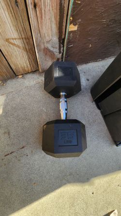 CAP Barbell, 35lb Coated Hex Dumbbell, Single