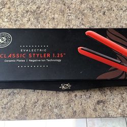 Brand New Evaelectric Classic Styler 1.25" With Ceramic Plates