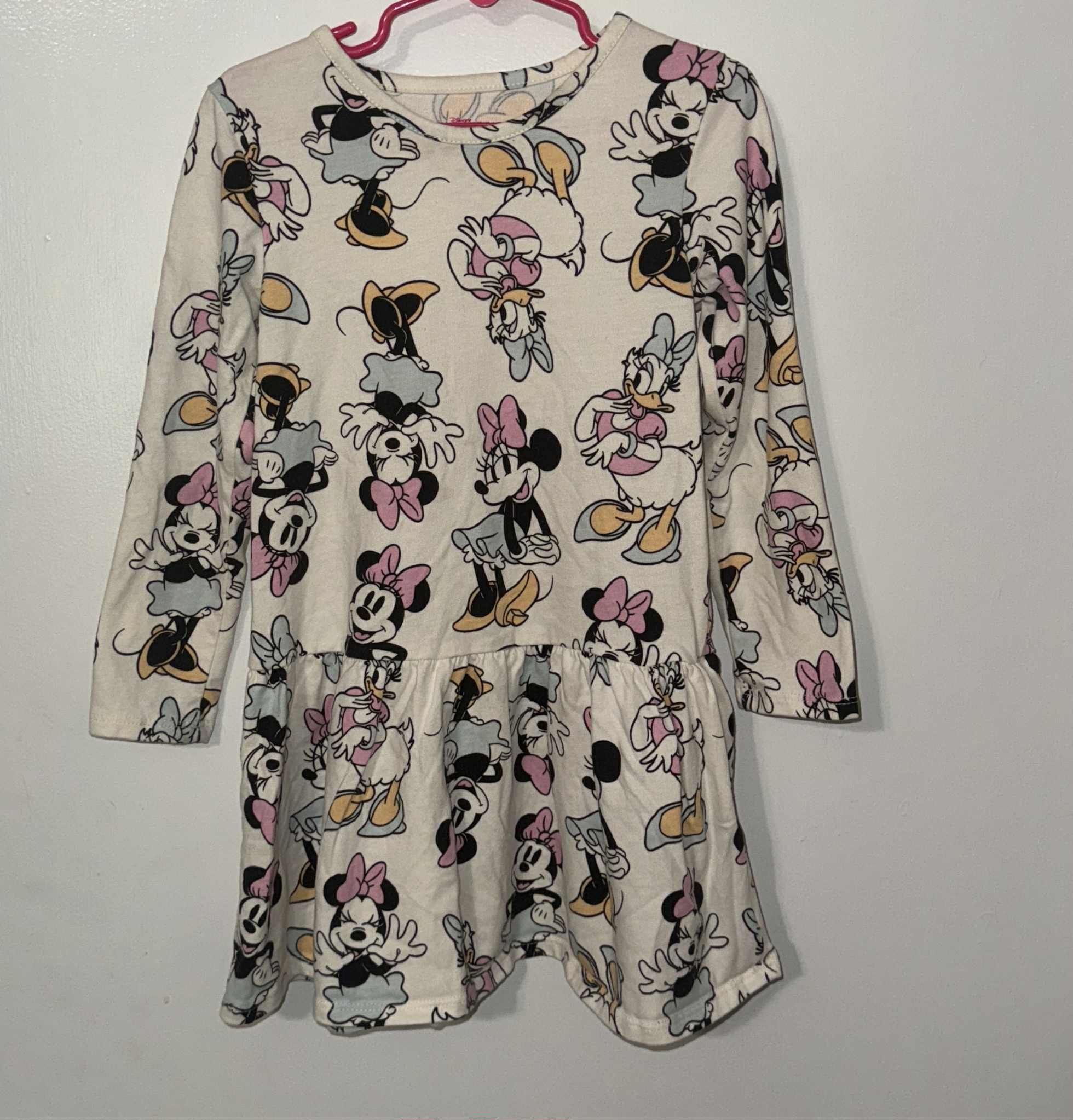 Disney Minnie Mouse Cream and Pink Dress