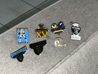 Vintage Raider Pins