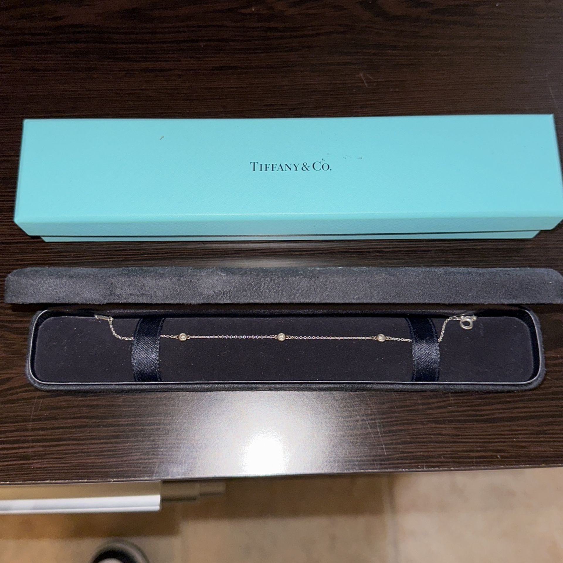 Silver And Diamonds Tiffany’s Bracelet