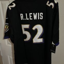 NFL Ravens Ray Lewis black jersey size L #ravens #footballm