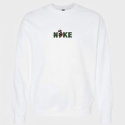 Christmas Nike embroidered Crewneck