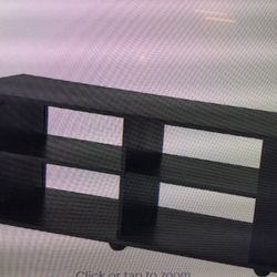 CORLIVING FS-3580 FILLMORE RAVENWOOD BLACK TV STAND FOR TVS YP TO 70 INCHCH..IN A OPEN BOX, NEEDS ASSEMBLING  