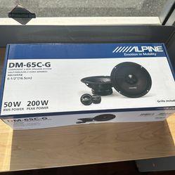 New Alpine DM-65C-G 6.5” Component Speakers – 200W Peak