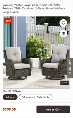 New in box patio chairs