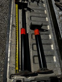 Trailer wheel chocks and stands
