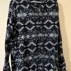 American Eagle Long Sleeve Classic Fit Button Up Shirt L