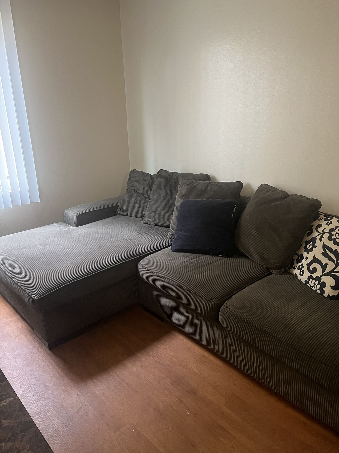 L Shaped Grey Couch 