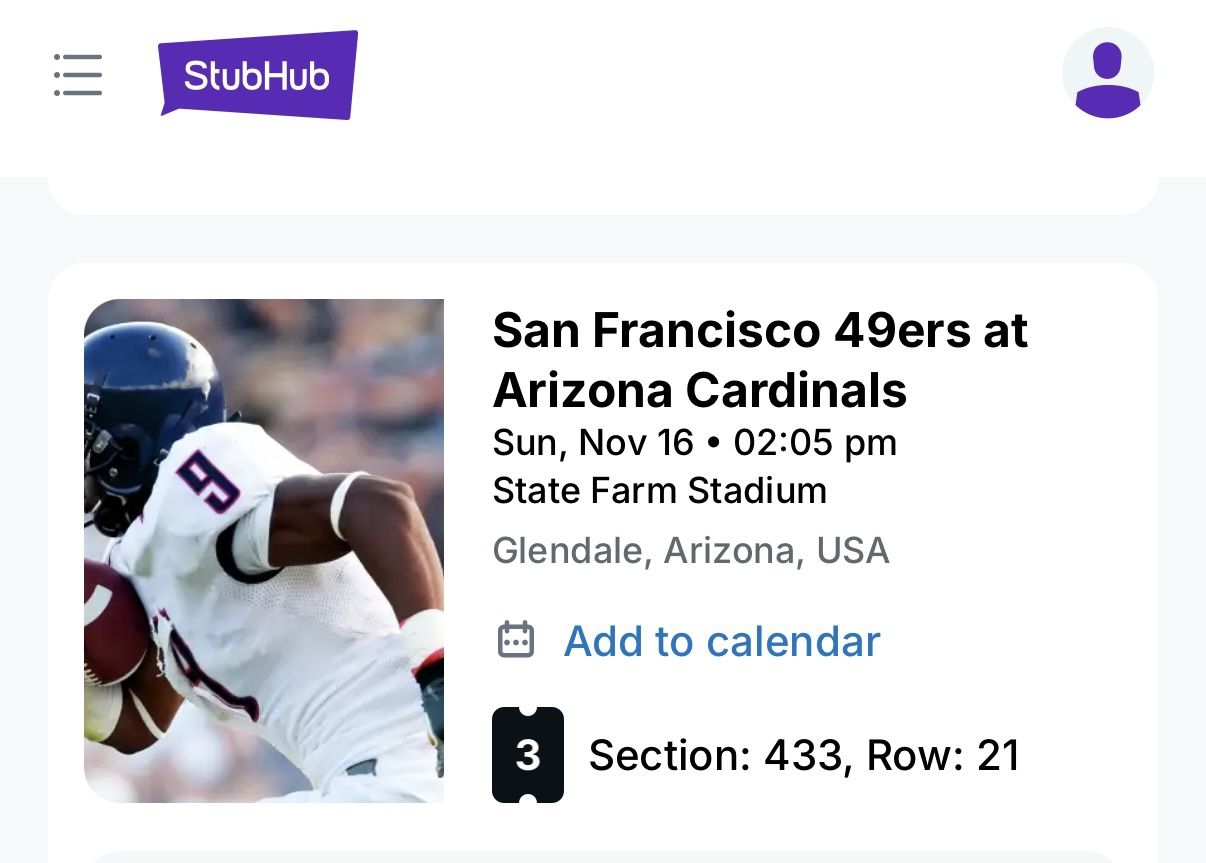 49ers Vs Cardinals Tix