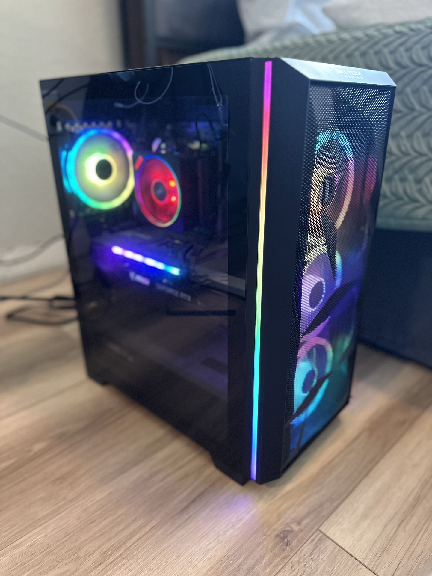 Skytech Chronos Gaming PC Desktop - AMD Ryzen 7 3700X 3.6GHz, RTX 3070 8GB, 16GB DDR4 3200, 1TB NVME