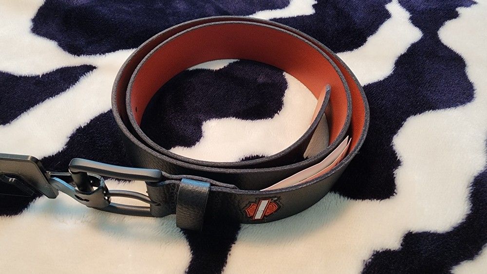 Harley-Davidson Black Leather Belt