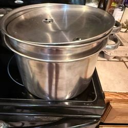 Stainless Steel Steamer/Double Boiler Pot Set