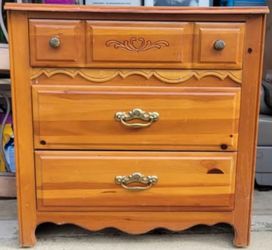 Three drawer nightstand