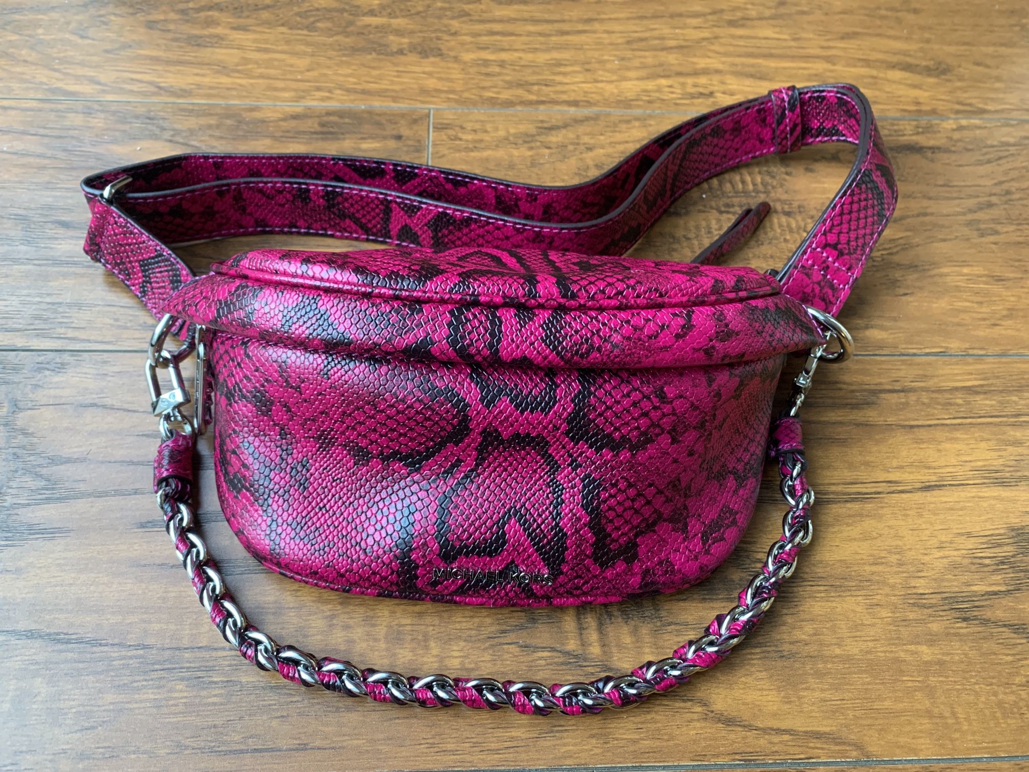 Women’s MICHAEL KORS Snake Pattern Leather Belt Bag