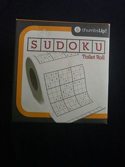 Sudoku Toilet Roll Puzzle Game Novelty Bathroom Gift
