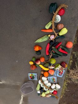 Fake fruits and vegetables