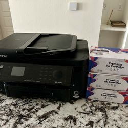 Epson WF-3520 Printer and Premium Ink Cartridges