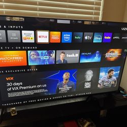 Vizio 4k Smart Tv 60 Inch (Wifi,Netflix,Hulu,Tubi+)